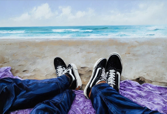 En la playa